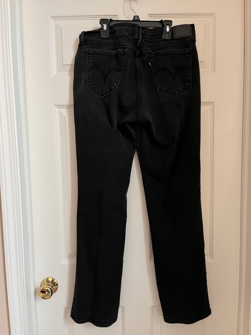 Levi's Women's 505 Straight Leg Jeans - Black - Size 32 - Picture 2 of 7
